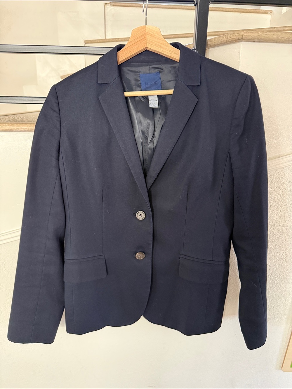 J. Crew Navy Women's Two-Button Blazer